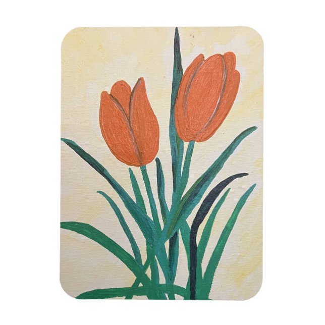 Íman Tulipas Laranja (Vertical)