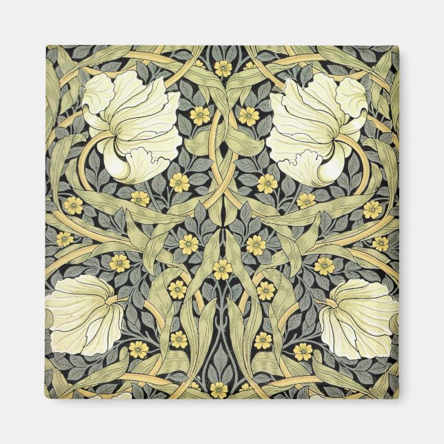 Íman Tulipas Pimpernel Arte Botânica William Morris (Frente)