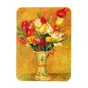 Íman Tulipas por Pierre Renoir, Arte Impressionista Vin