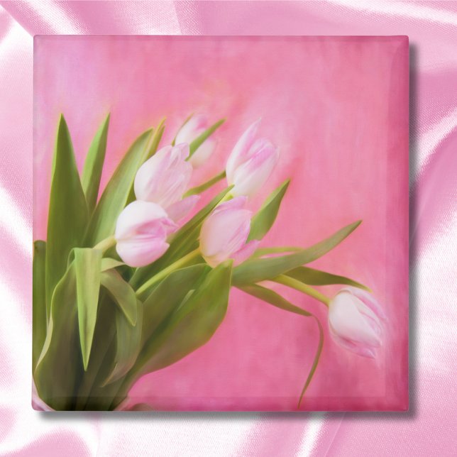 Íman Tulipas Rosa Bonitas (Criador carregado)
