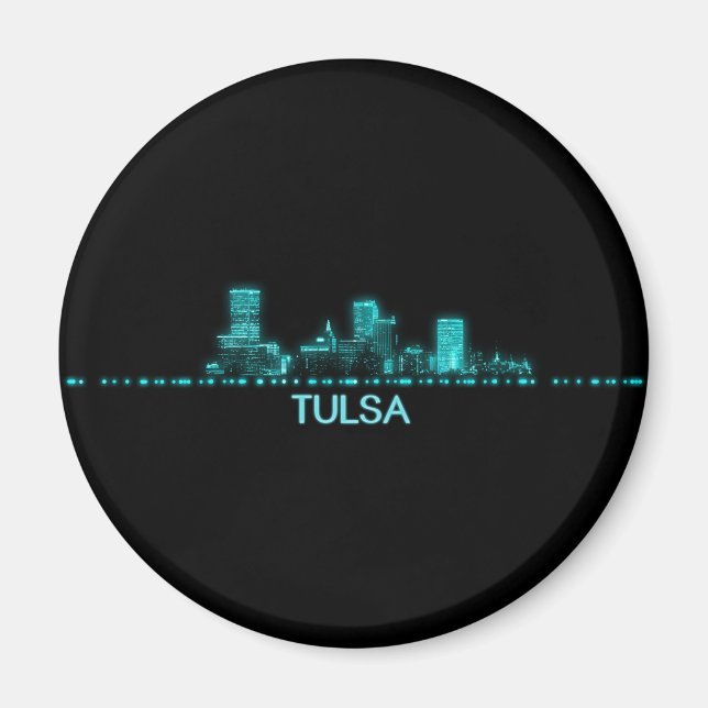 Íman Tulsa Skyline (Frente)