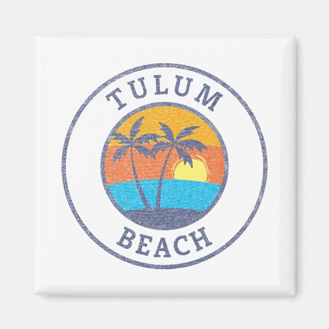 Íman Tulum Beach, Riviera Maya Estilo Clássico Desbotad (Frente)
