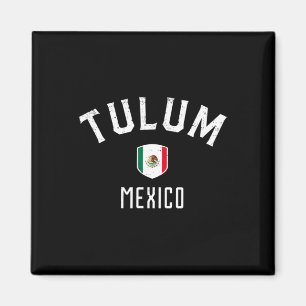 Íman Tulum México - Camiseta Tulum Bandeira Mexicana 