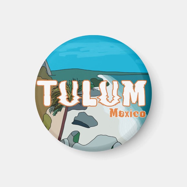 Íman Tulum Mexico Excelente Gift Idea (Frente)