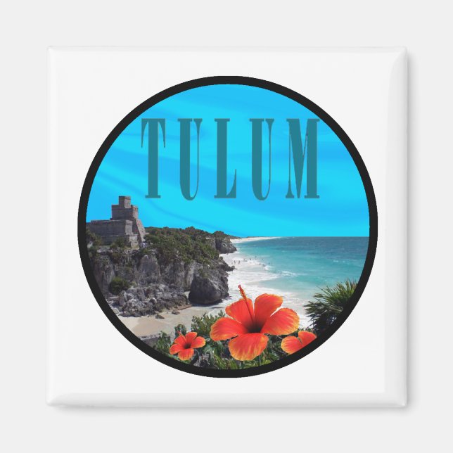 Íman Tulum passado presente (Frente)