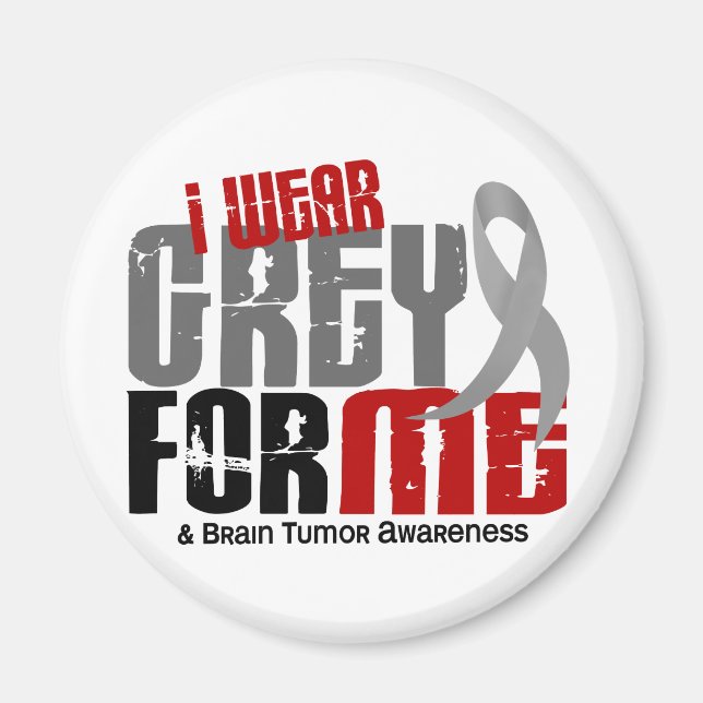 Íman Tumor cerebral Eu Visto Cinza para ME 6.2 (Frente)