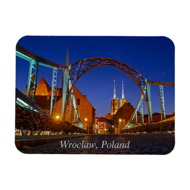 Íman Tumski Bridge Wroclaw Polônia (Horizontal)