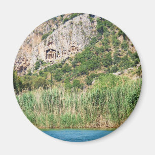 Íman Túmulos da rocha de Lycian, Dalyan, Turquia