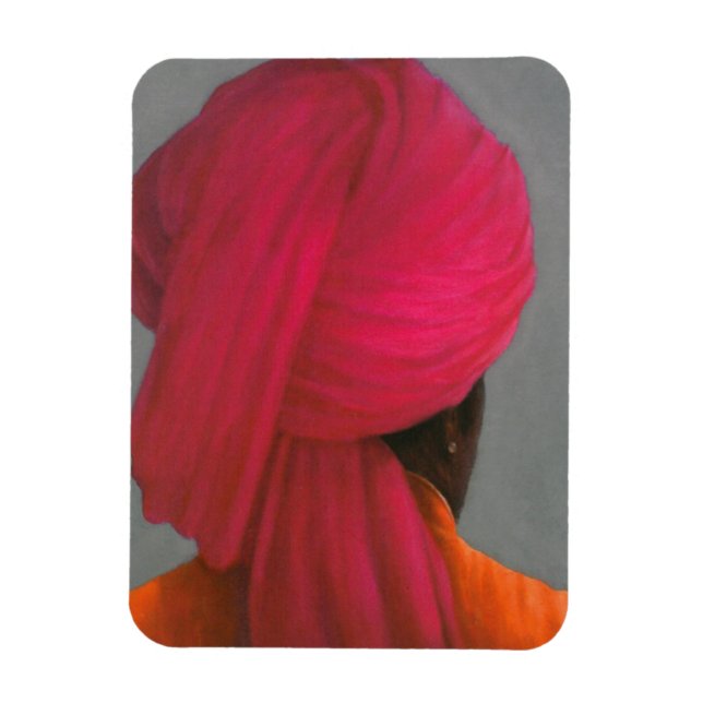 Íman Turban Rosa (Vertical)