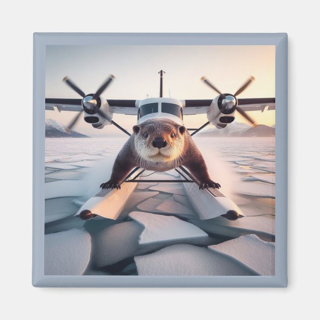 Íman Turbo Prop Twin Engine Float Plane Bush Canadá (Frente)