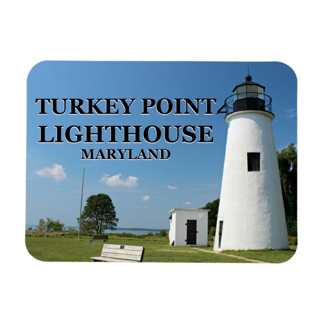 Íman Turco Point Lighthouse, Maryland Flexi Magnet (Horizontal)