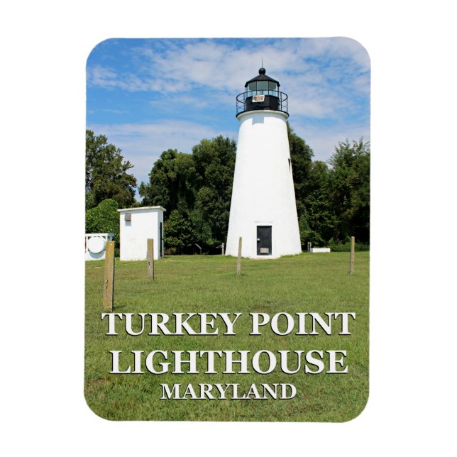 Íman Turco Point Lighthouse, Maryland Flexi Magnet (Vertical)