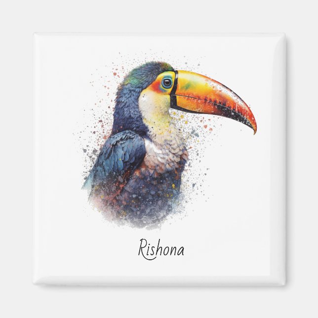 Íman Turiano de Divisor Tropical, personalizado (Frente)