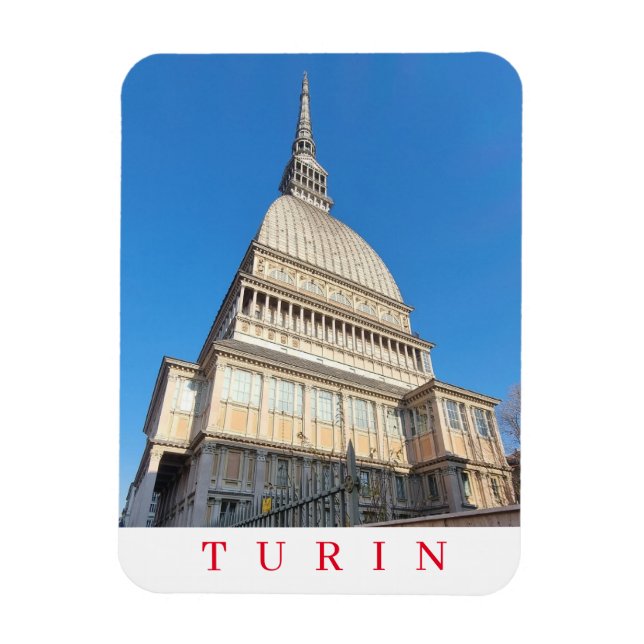 Íman Turim Mole Antonelliana vê imã de geladeira (Vertical)