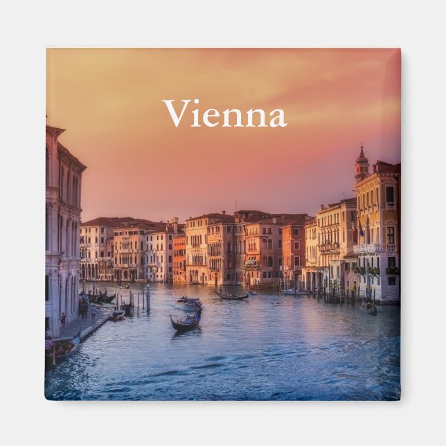 Íman Turismo Viagem Vintage Viena (Frente)