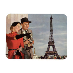 Íman Turistas Antigos Viajaram na Torre Eiffel de Paris