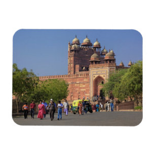 Íman Turistas em frente a Fatehpur Sikri, no