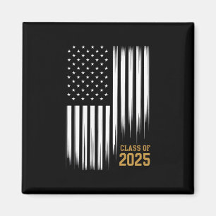 Íman Turma De 2025 Bandeira Americana De Formatura De E