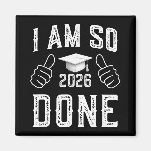 Íman Turma De 2026 Estou Tão Cansado Formatura Engraçad