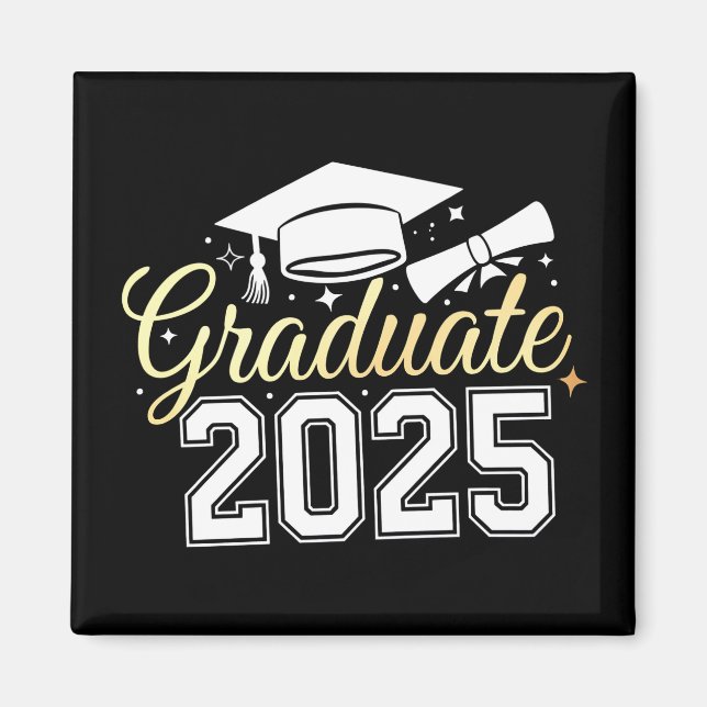 Íman Turma de Graduação de 2025 Graduado (Frente)