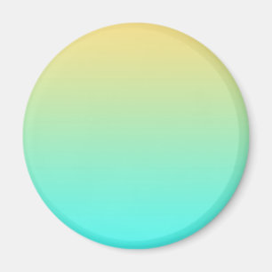 Íman Turquesa de Fundo Gradiente de Pastel Amarelo