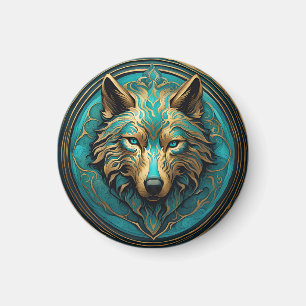 Íman Turquesa e Lobo Dourado