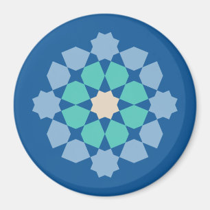 Íman Turquesa Medalhão Tranquilidade