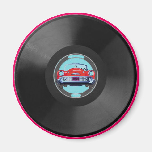 Íman Turquesa, vinil-record1, automóvel (Frente)