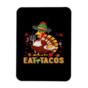 Íman Turquia Come Tacos Engraçado Ação de Graças Mexica