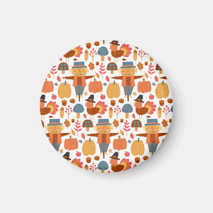 Íman Turquia e Espantalho Padrão de Ação de Graças