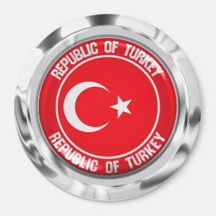 Íman Turquia Round Emblem