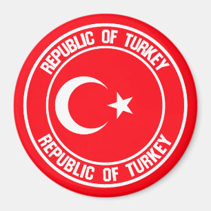 Íman Turquia Round Emblem