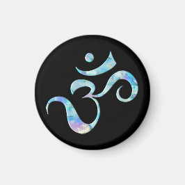 Íman Turquoise Marbled Om