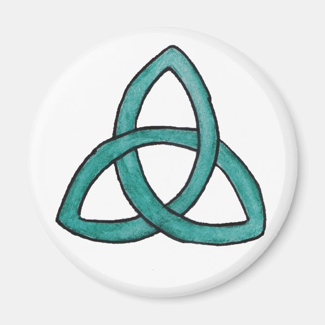 Íman Turquoise Trinity Knot (Frente)