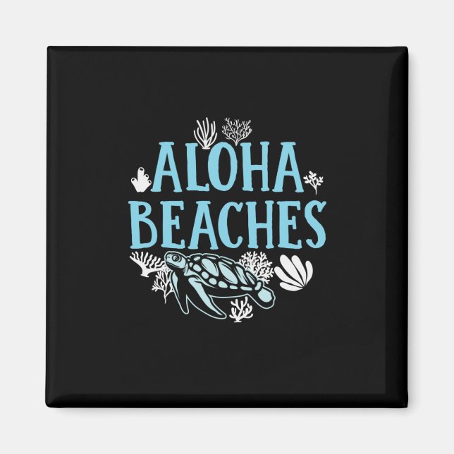 Íman Turtle Lover | Praias Aloha (Frente)