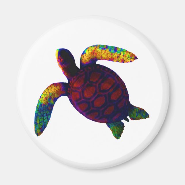 Íman Turtle Red O MUSEUM Zazzle Dons (Frente)