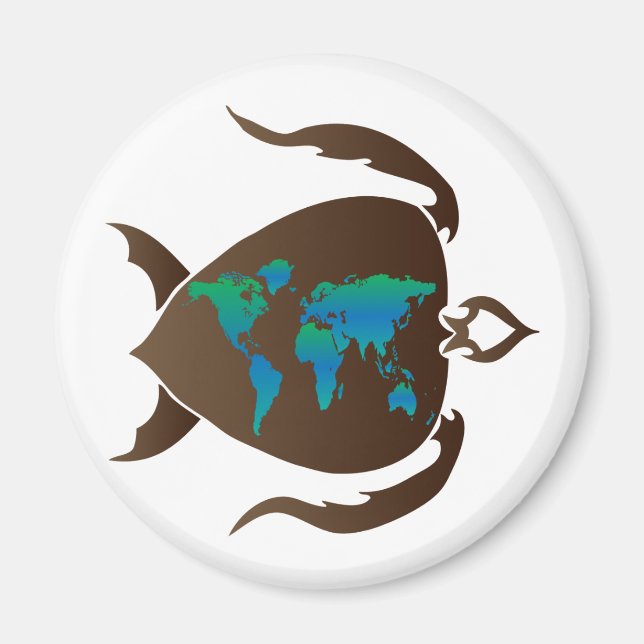 Íman Turtle world (Frente)