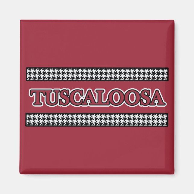 Íman Tuscaloosa Houndstooth - Magnet (Frente)