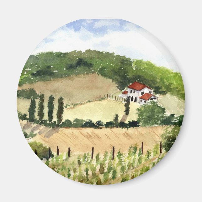 Íman Tuscan Landscape Magnet (Frente)