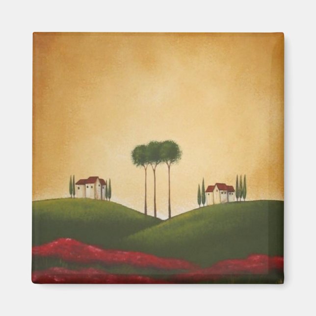 Íman Tuscan Villas e Poppies (Frente)