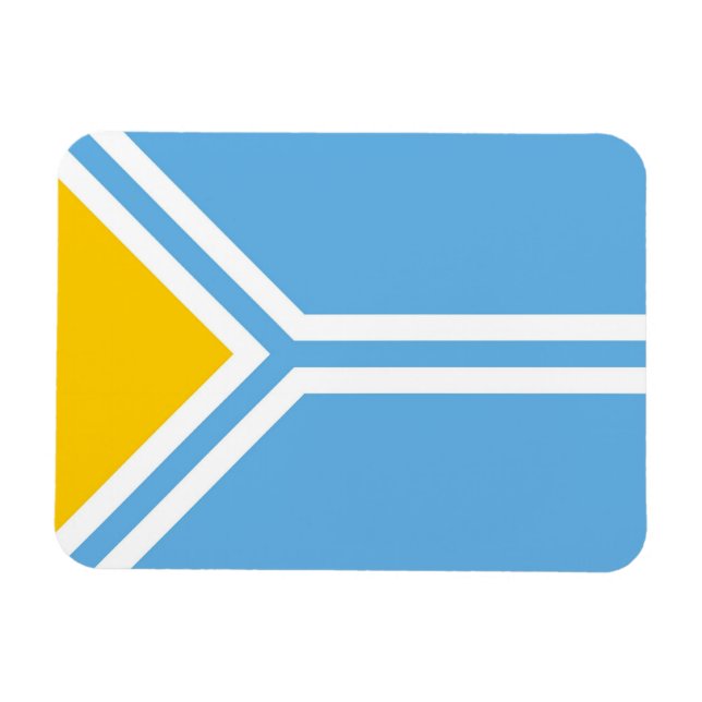 Íman Tuva, bandeira étnica tuviniana siberia (Horizontal)