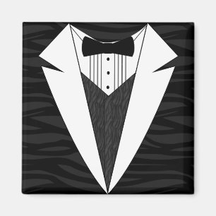 Íman Tuxedo preto/branco