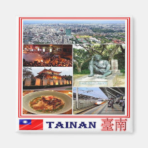 Íman TW - Formosa de Taiwan - Tainan - Colagem Mosaico