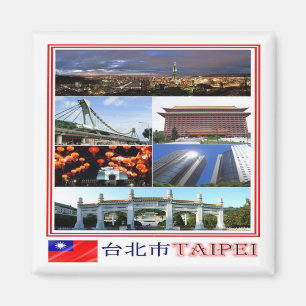 Íman TW - Formosa de Taiwan - Taipei - Mosaico de Colag