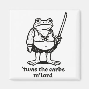 Íman Twas The Carbs Mlord Engraçado Memória Medieval Do