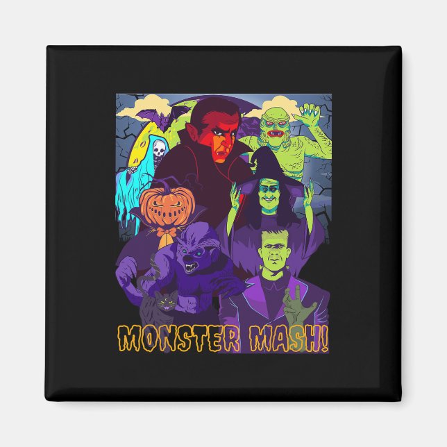 Íman Twear Tee's Monster Mash Halloween Figurume Mon (Frente)
