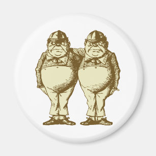Íman Tweedle Dee e Tweedle Dum Inked Sepia