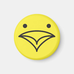 Íman Tweet Engraçado Rosto Amarelo