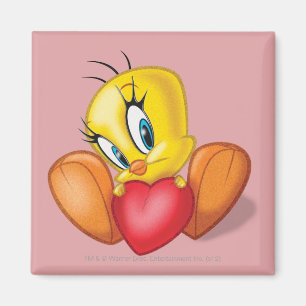 Íman Tweety segurando coração