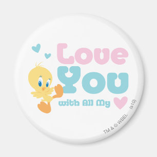 Íman TWEETY™ "Te Amo Com Todo O Meu Coração"